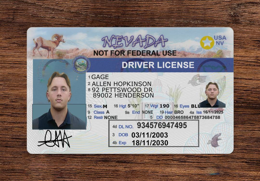 Nevada Driver's License