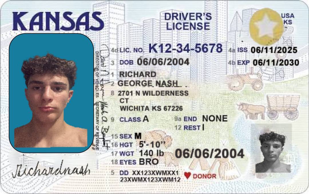 Kansas Fake Driver's License